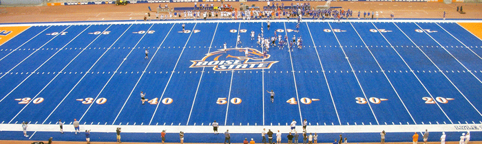 Bronco Stadium in Boise, ID